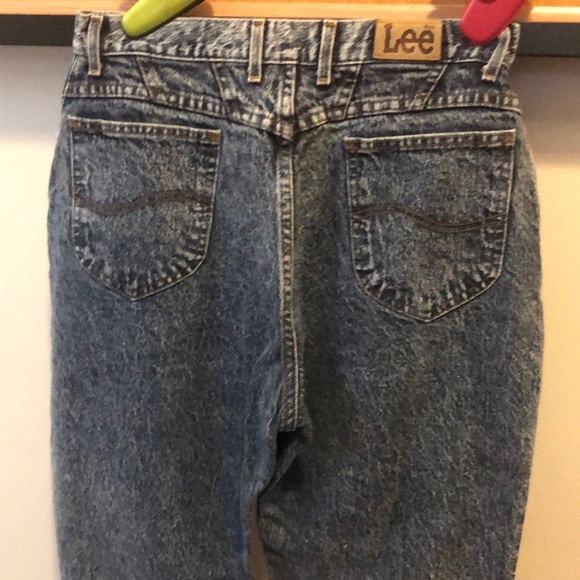 Vintage 80s LEE Acid Washed Jeans - Picture 8 of 8